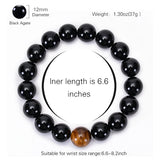 Agates Tiger Eye Bead Stone Bracelet Men's Rope Bracelet