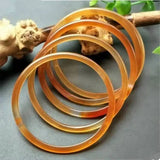 Handcarved Agate Bangle Bracelets for Women