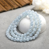 Three Circles Aquamarine Bracelet Multi-Layer Crystal