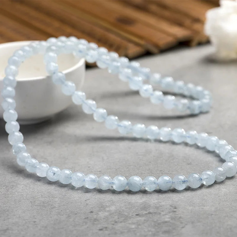 Three Circles Aquamarine Bracelet Multi-Layer Crystal