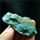 Natural Tianhe Ishiyuan Stone Ornaments Ice Green Stone Raw Stone Carving