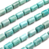 Rutilated Quartz Stone Beads Cylinder DIY Charms Bracelet