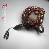 Natural Tibet old mineral Tianzhu three eye nine eye Agate Necklace Pendant