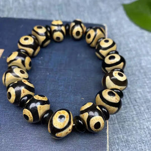 Tibetan Agate San Abacus Bracelet Ethnic Retro