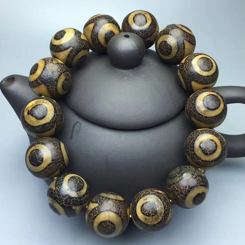 Tibetan Agate Dragon Bracelet for Men and Women