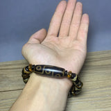 Tibetan Agate 3 Eye & 9 Eye DZi Bracelet Men's & Women's Ethnic Style