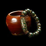Tibetan Agate 3 Eye & 9 Eye DZi Bracelet, Men's & Women's National Style