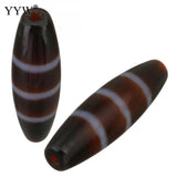 Tibetan Agates Dzi Beads 3-Line Hole 2.5mm for Jewelry Making
