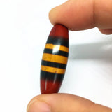 Natural Tibetan Dzi Beads Oval Stripe Beads One-Line Pharmacist AAA