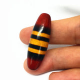 Natural Tibetan Dzi Beads Oval Stripe Beads One-Line Pharmacist AAA