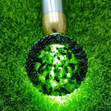 Tibetan Jade Medicine King Graphite Emerald Money Blessing Pendant