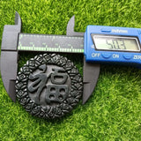 Tibetan Jade Medicine King Graphite Emerald Money Blessing Pendant