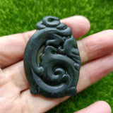 Tibetan Jade Dragon Pendant, National Style Jewelry