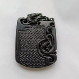Tibetan Jade Medicine King Green Jade Dragon Pendant