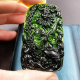 Tibetan Jade Zhong Kui Ghost Pendant for Men and Women