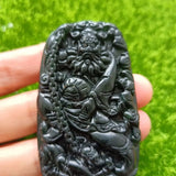 Tibetan Jade Zhong Kui Ghost Pendant for Men and Women