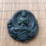 Tibetan Jade Medicine King Shi Guanyin Pendant Health Care National Wind Jewelry
