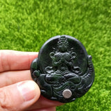 Tibetan Jade Medicine King Shi Guanyin Pendant Health Care National Wind Jewelry