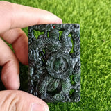 Tibetan Jade Medicine King Guan Gong Pendant for Men and Women