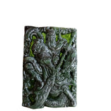 Tibetan Jade Medicine King Guan Gong Pendant for Men and Women