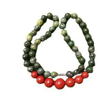 Tibetan Jade Medicine King Stone Bead Chain Necklace