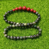 Tibetan Jade Medicine King Stone Bead Chain Necklace