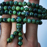 Tibetan Jade Medicine King Stone Bracelet Men Women Serpentine Jade Health Care