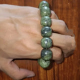 Natural Tibetan Jade Medicine King Stone Hand String Bracelet