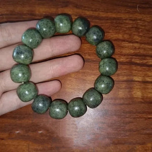 Natural Tibetan Jade Medicine King Stone Hand String Bracelet