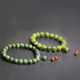Tibetan Jade Medicine King Stone Hand String Bracelet 8-12mm