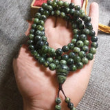 Tibetan Jade Medicine Wang Shi 108 Beads Bracelet