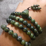Tibetan Jade Medicine Wang Shi 108 Beads Bracelet