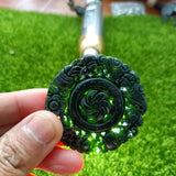 Tibetan Jade Fortune Pendant Bat Plum Blossom Retro Lucky Charm Pendant