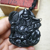 Natural Tibetan Jade Medicine Wang Shi Living Buddha Jigong Pendant