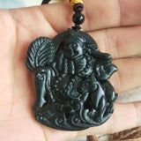 Natural Tibetan Jade Medicine Wang Shi Living Buddha Jigong Pendant