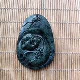 Tibetan Jade Medicine Wang Shi Maitreya Pendant