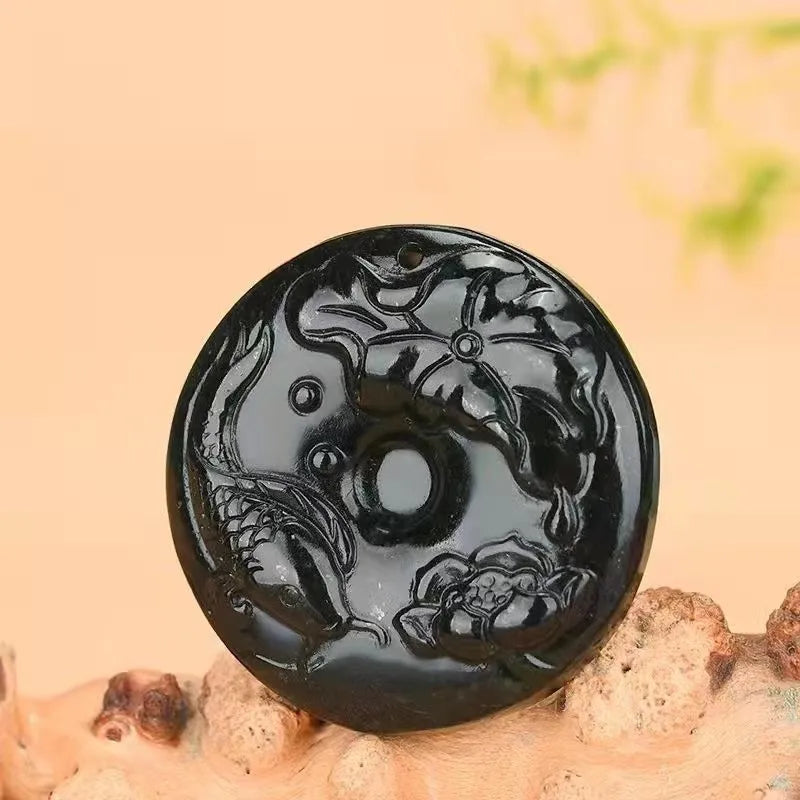 Tibetan Jade Medicine Wang Shiyu Pendant Magnetic for Men and Women