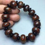 Tibetan Old Agate Abacus Bracelet Dragon Beads Men Women Bracelet