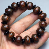 Tibetan Old Agate Abacus Bracelet Dragon Beads Men Women Bracelet