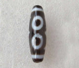 Natural Tibetan Dzi Beads Oval Three-eyed AAA 11x37mm By Lot