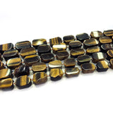 Tiger Eye Beads 8x12mm 12x16mm Geometric Loose Stone Beads DIY Jewelry Making