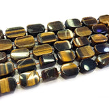 Tiger Eye Beads 8x12mm 12x16mm Geometric Loose Stone Beads DIY Jewelry Making