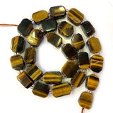Tiger Eye Beads 8x12mm 12x16mm Geometric Loose Stone Beads DIY Jewelry Making