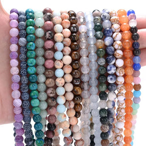 Tiger Eye Crystal Stone Beads 4-10mm Round for Jewelry Making