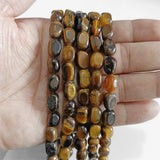 Tiger Eye Jades Quartz Stone Bead Rectangle Spacer Beads 8x12mm