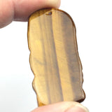 Natural Tiger Eye Carved Bamboo Pendant for Women Necklace