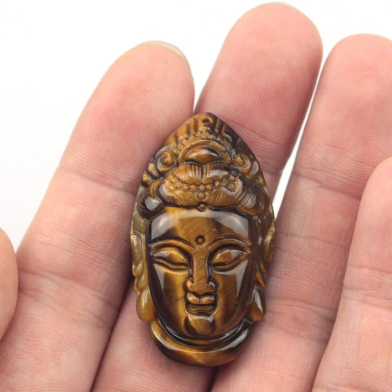 Tiger Eye Buddha Pendant for Women