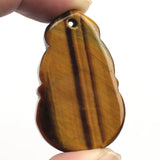 Natural Tiger Eye Pendant Carved Gourd Pendant For Women