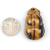 Natural Tiger Eye Pendant Carved Gourd Pendant For Women