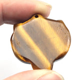 Natural Tiger Eye Pendant Carved Tiger Head Pendant For Gift Necklace